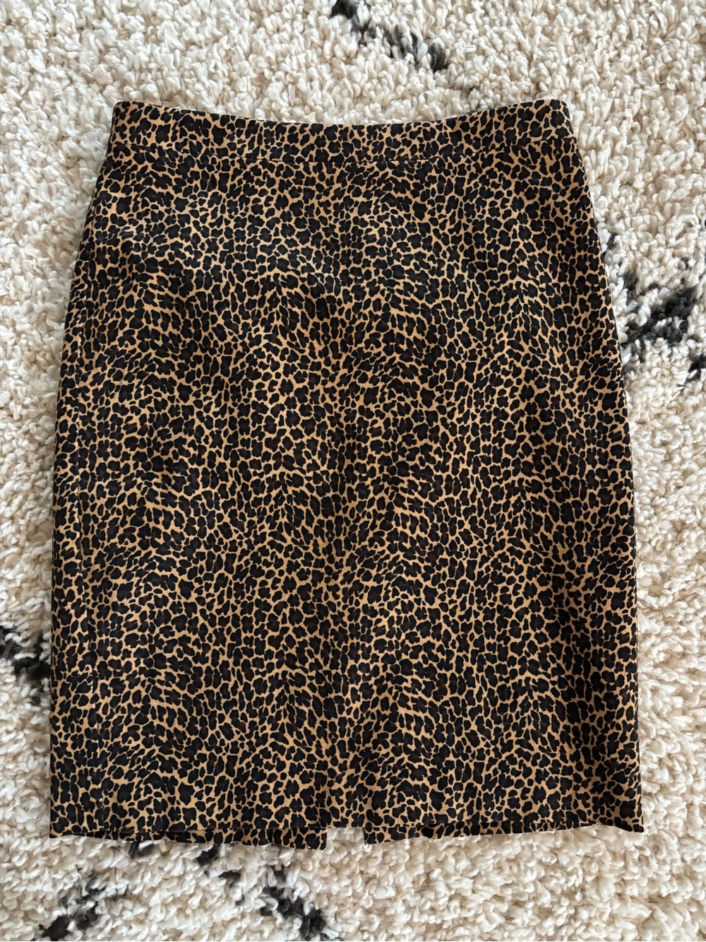 J. Crew Leopard-Print Pencil Skirt in Brown and Black